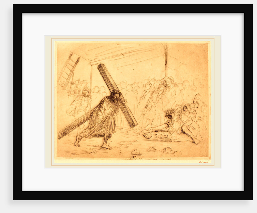 Christ Carrying the Cross (fourth plate) by Jean-Louis Forain