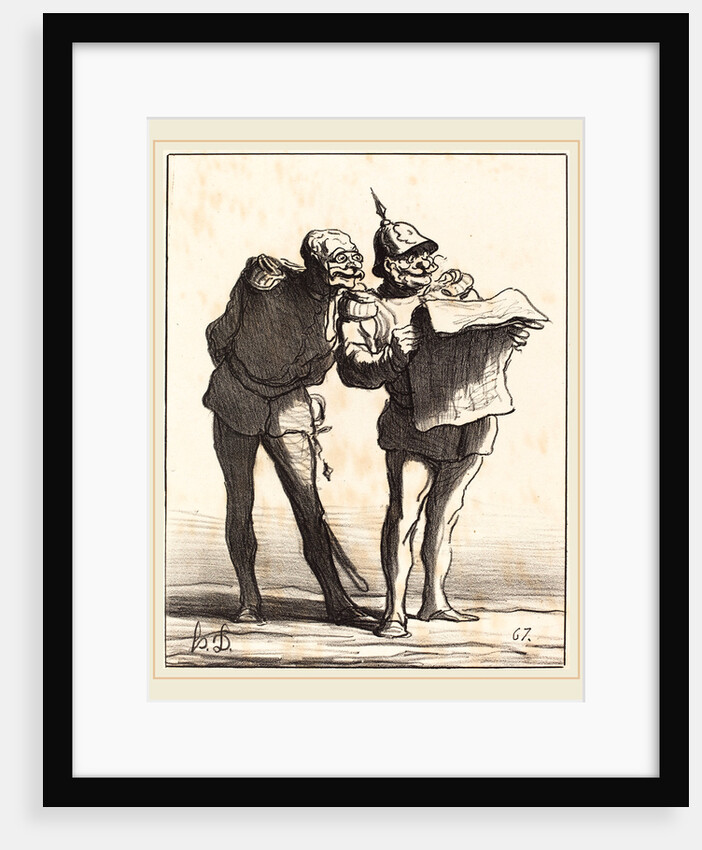 Décidément on ne peut pas, 1870 by Honoré Daumier