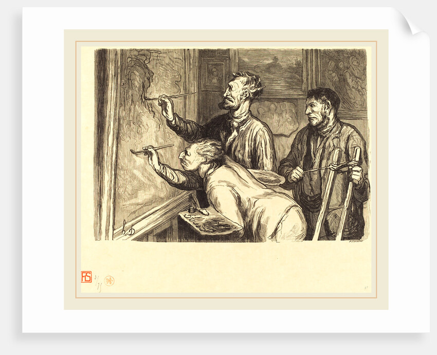 Exposition de peinture de 1868-Le Dernier coup de pinceau, 1868 by Etienne