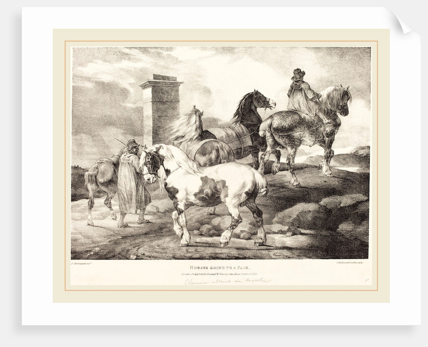 Horses Going to a Fair, 1821 by Théodore Gericault