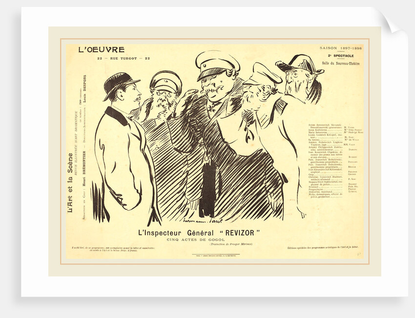 L'Inspecteur Général Revizor, 1898 by Hermann-Paul