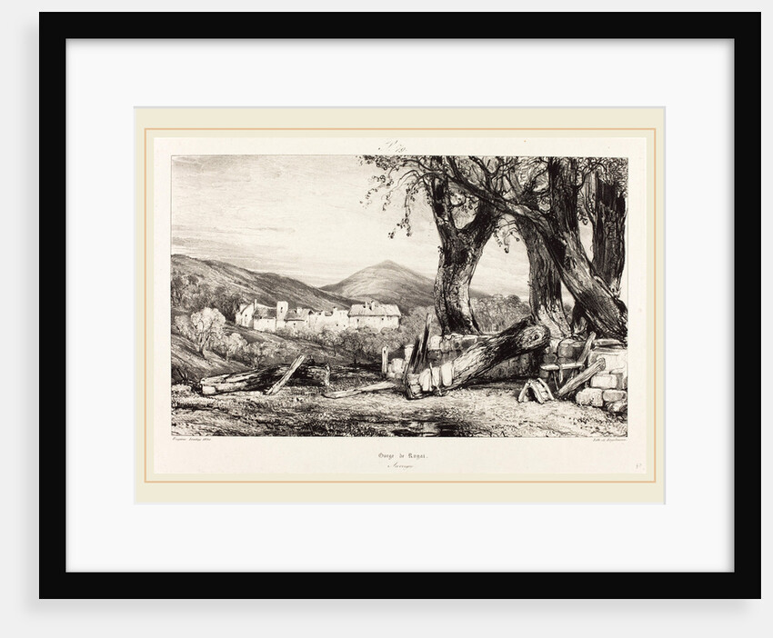 Gorge de Royat, Auvergne by Eugène Isabey
