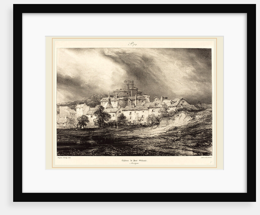 Château de Pont-Gibaud by Eugène Isabey