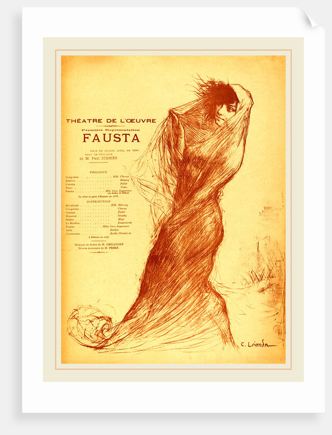 Fausta, 1899 by Charles-Lucien Léandre