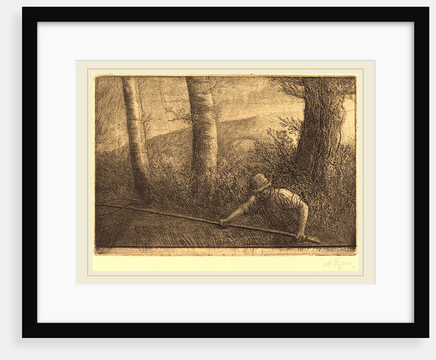 Fisherman with a Hoop-net by Alphonse Legros
