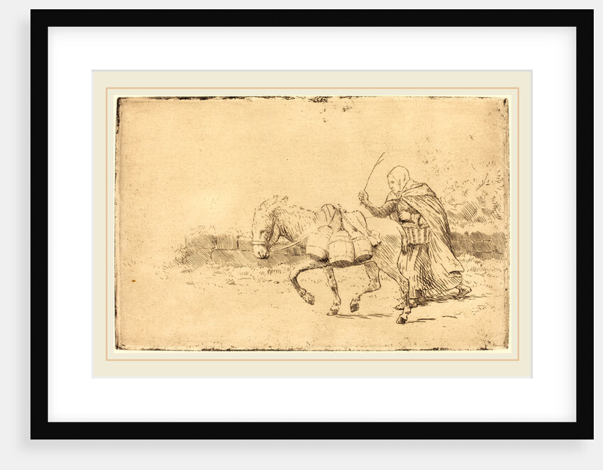 Milkmaid of Boulogne, 1st plate by Alphonse Legros