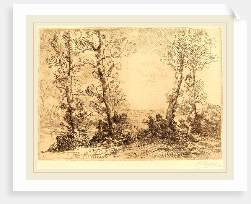 Salmon Fisher by Alphonse Legros