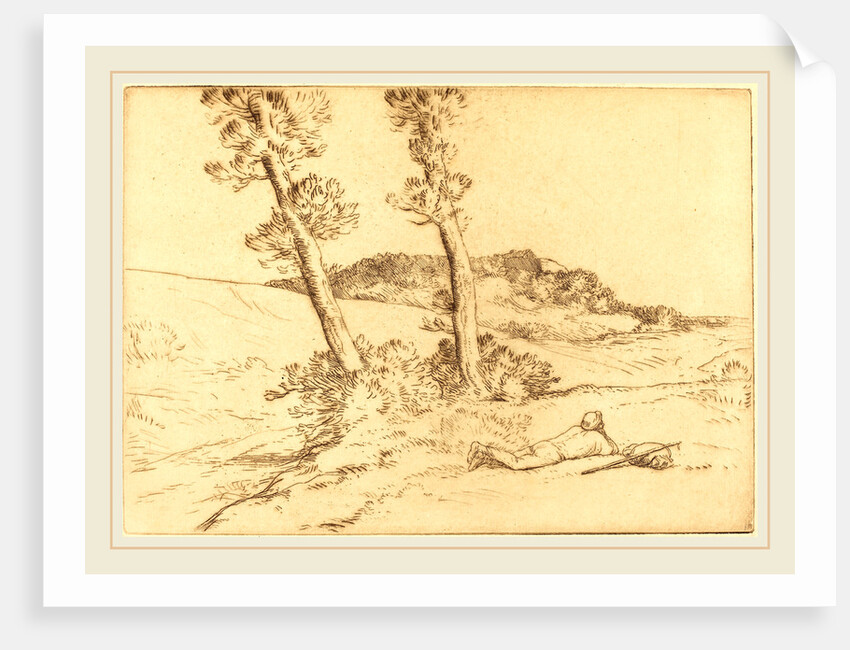Traveler Reclining on the Grass by Alphonse Legros