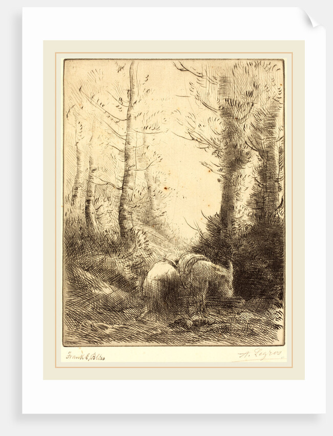 Farmer and His Donkey by Alphonse Legros
