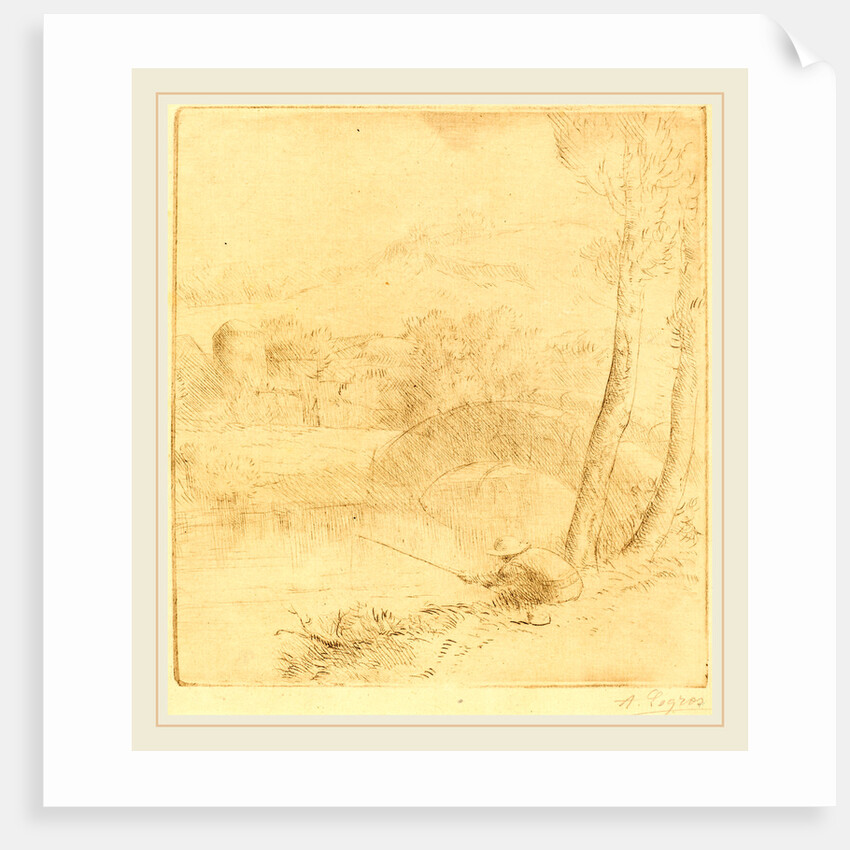 Little Angler by Alphonse Legros