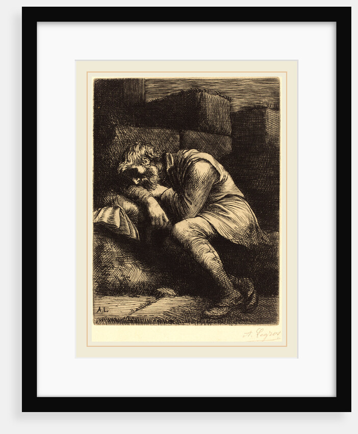 Sleeping Beggar by Alphonse Legros