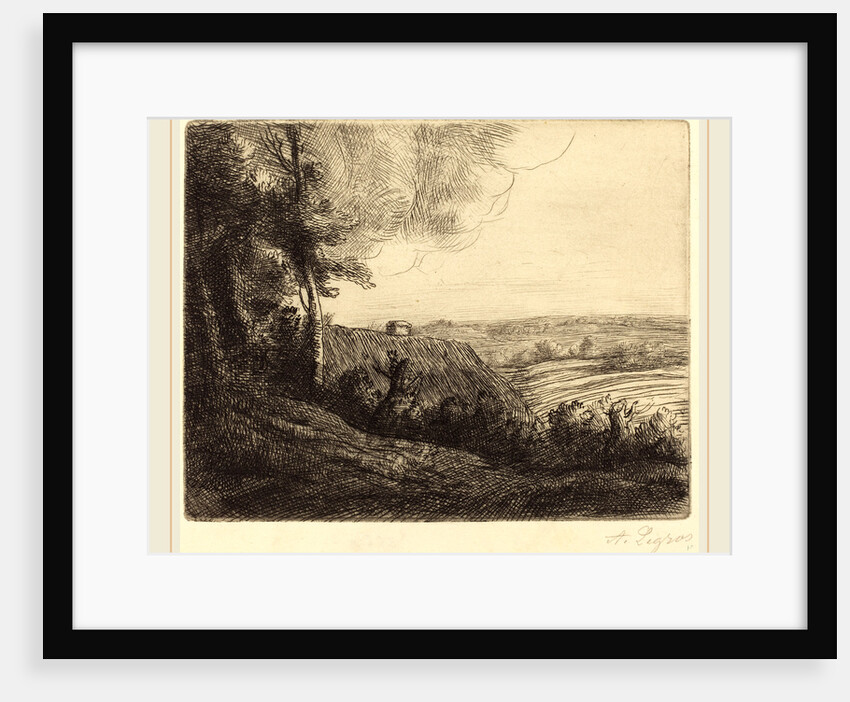 Landscape: Road to Horville by Alphonse Legros