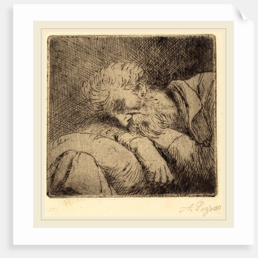 Sleeping Beggar by Alphonse Legros