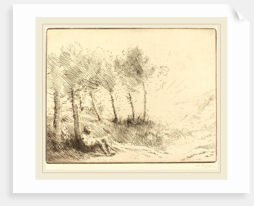 Landscape by Alphonse Legros