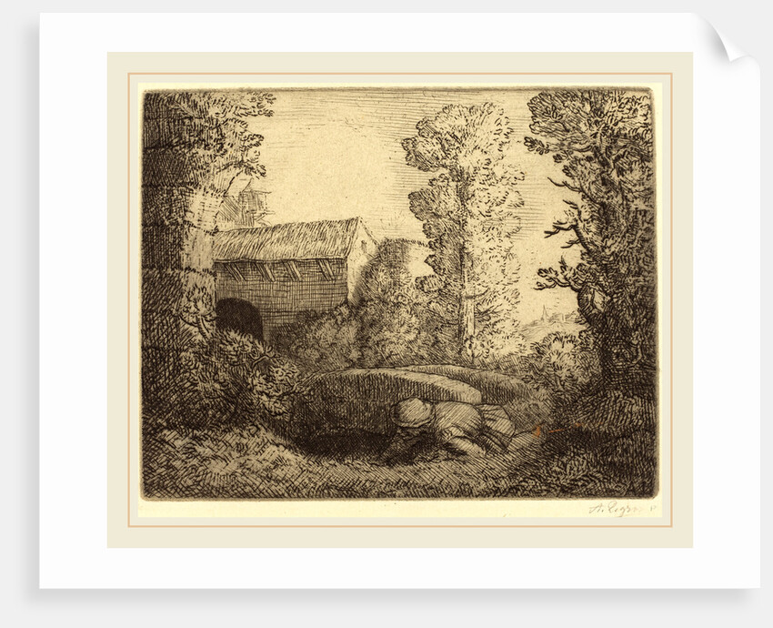 Bridge at the Mill by Alphonse Legros