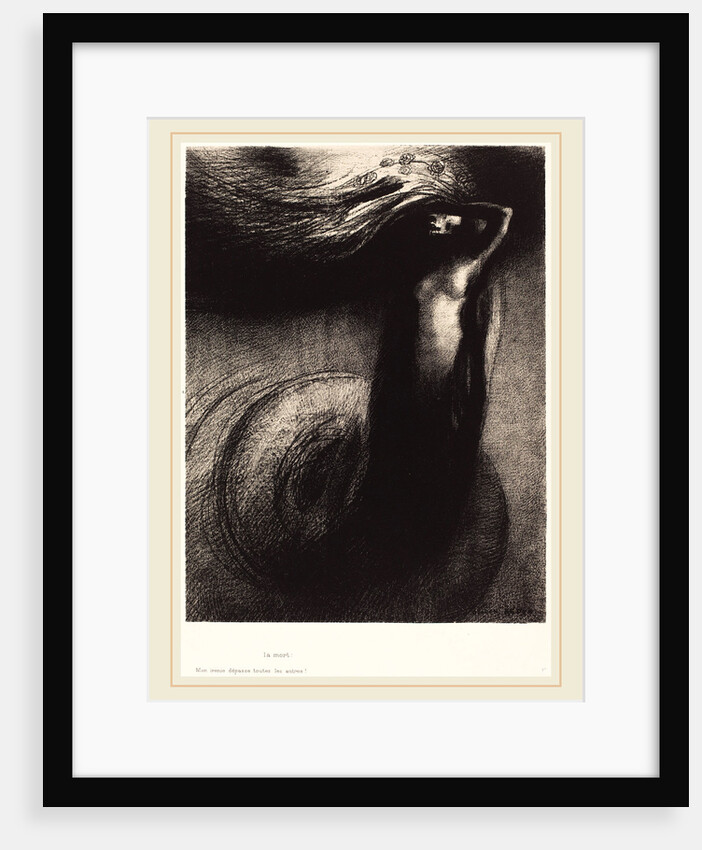 La Mort: Mon ironie depasse toutes les autres!, 1889 by Odilon Redon