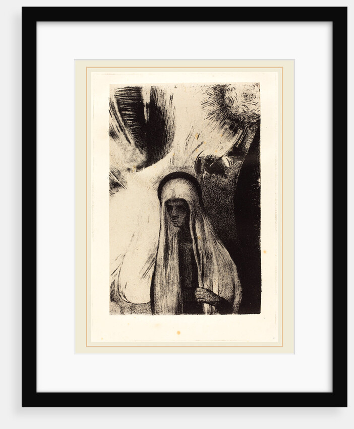La Vieille: Que Crains-tu? Un large trou Noir! Il est vide peut-etre?, 1896 by Odilon Redon