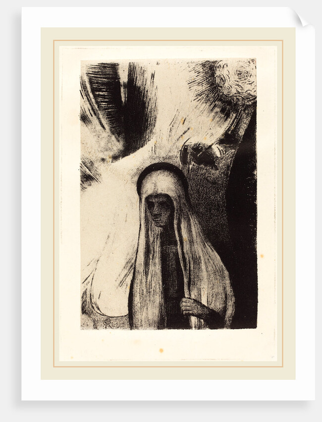 La Vieille: Que Crains-tu? Un large trou Noir! Il est vide peut-etre?, 1896 by Odilon Redon