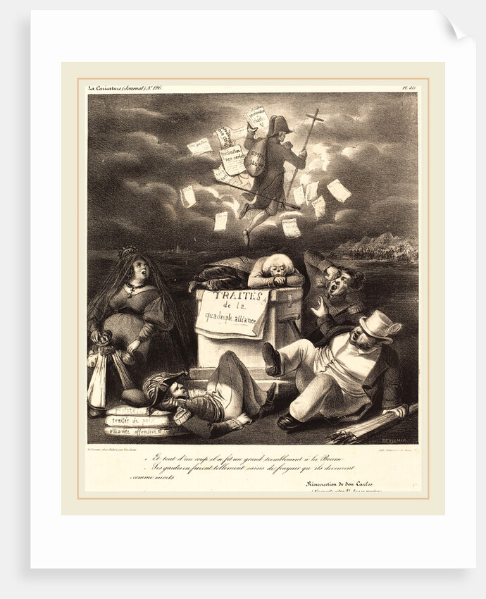 Résurrection de don Carlo, 1830s by Benjamin Roubaud