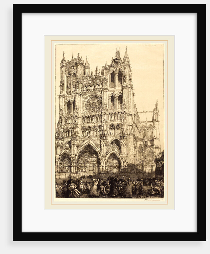 Amiens Cathedral, 1907 by Auguste Lepère