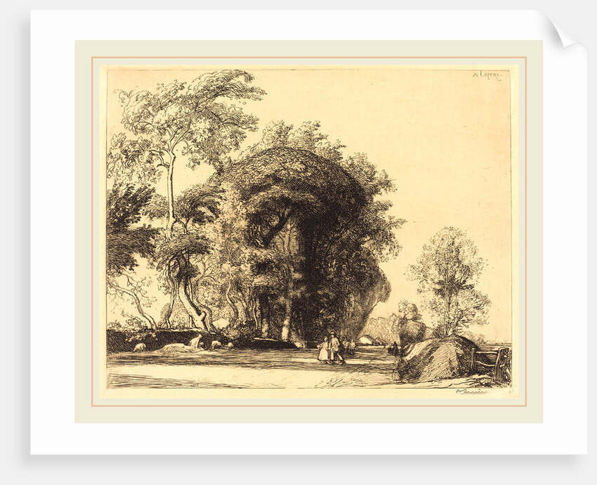 Path from St.-Gilles, St.-Jean-de-Monts, 1911 by Auguste Lepère