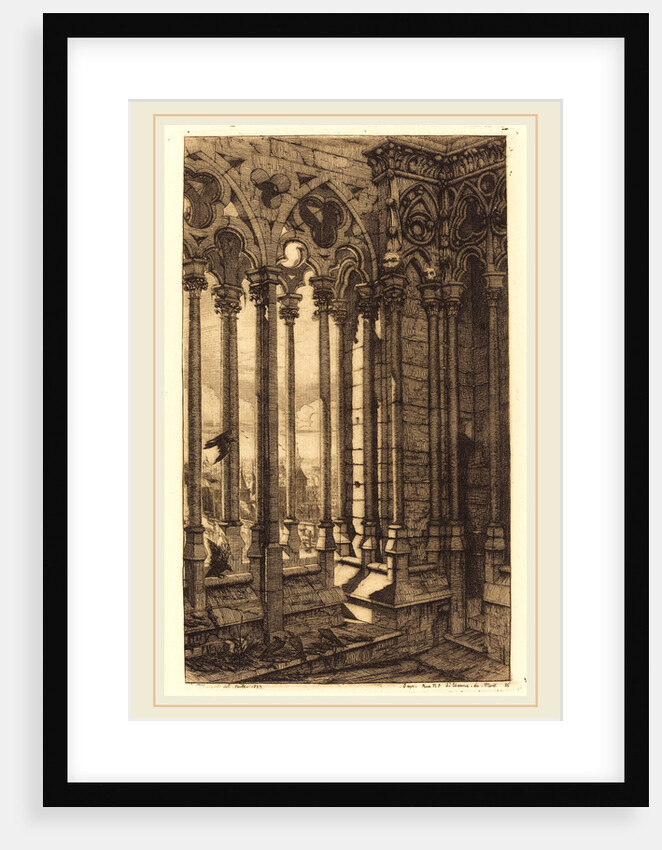 La galerie Notre-Dame, Paris, 1853 by Charles Meryon