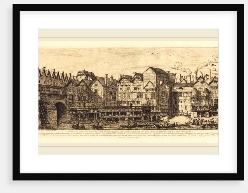 Partie de la Cité vers la fin du XVIIe siècle, 1861 by Charles Meryon