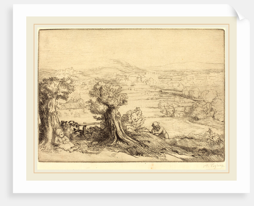 Remembrance of a Valley in Bourgogne by Alphonse Legros