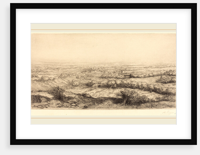 Valley in Bourgogne by Alphonse Legros