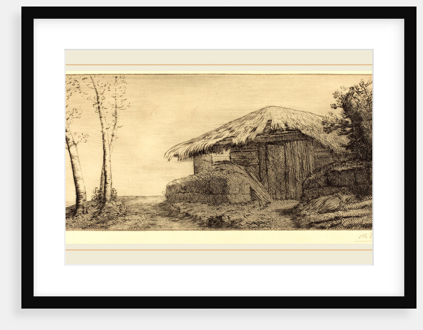 Shepherd's Hut on a Hillside by Alphonse Legros