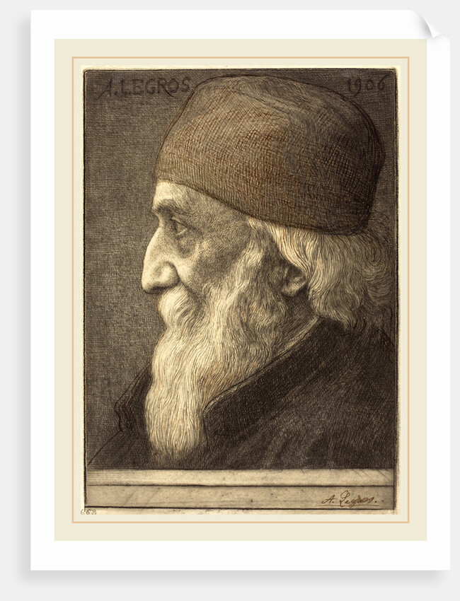 Self-Portrait, 13th plate, 1906 by Alphonse Legros