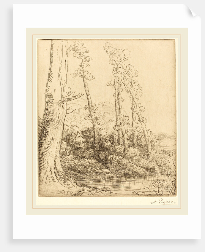 Little Pond by Alphonse Legros