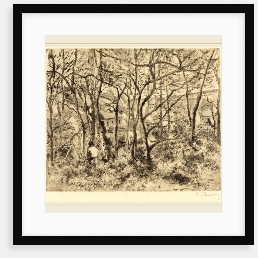 Wooded Landscape at L'Hermitage, Pontoise, 1879 by Camille Pissarro