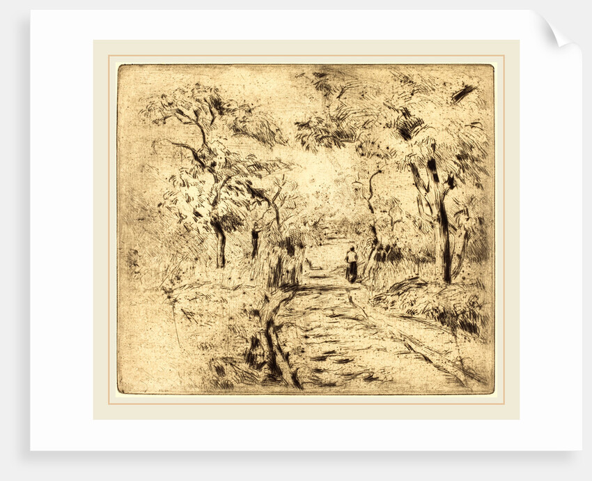 In the Fields at Ennery, 1875 by Camille Pissarro
