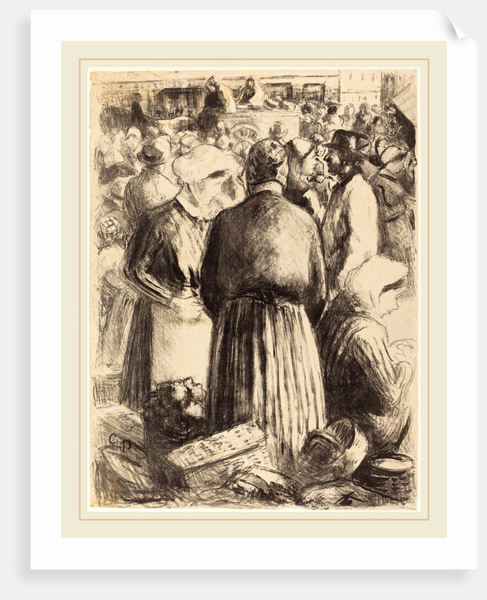 Market at Pontoise, c. 1895 by Camille Pissarro