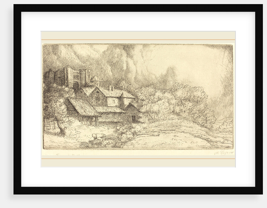 Farm at the Monastery by Alphonse Legros