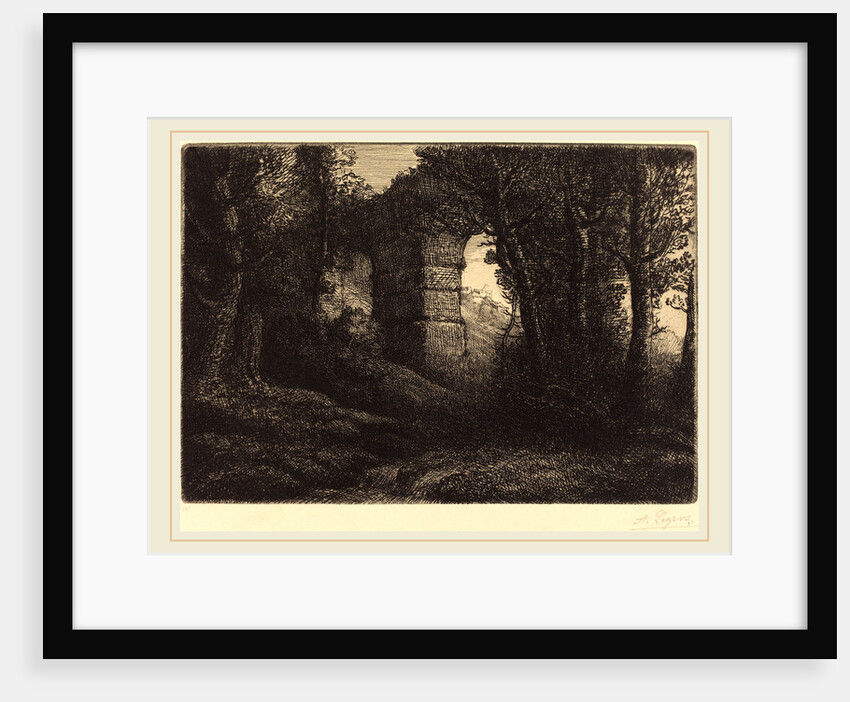 Ruins of an Ancient Aqueduct by Alphonse Legros