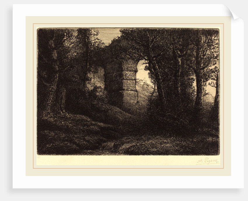 Ruins of an Ancient Aqueduct by Alphonse Legros