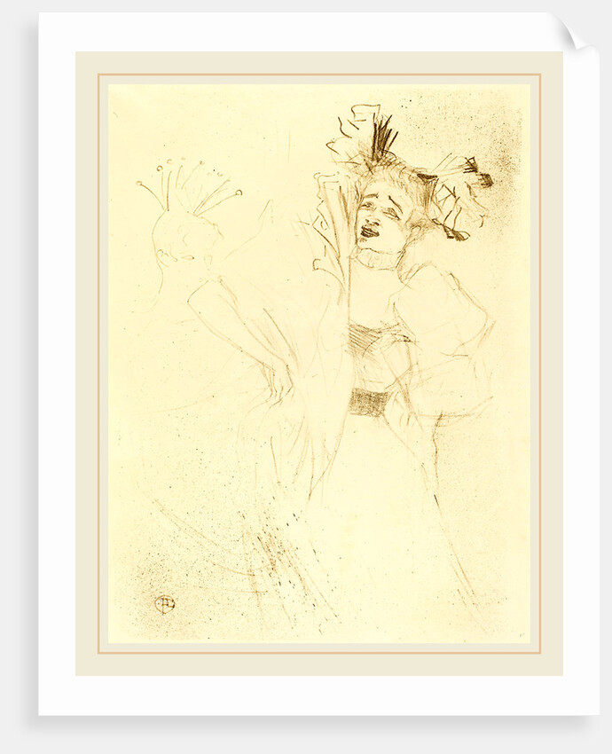 Lender Full Face in Chilperic, 1895 by Henri de Toulouse-Lautrec