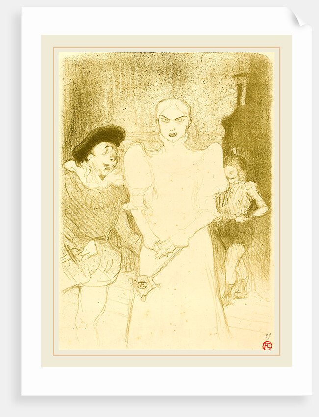 At the Opera: Mme. Caron in Faust, 1894 by Henri de Toulouse-Lautrec