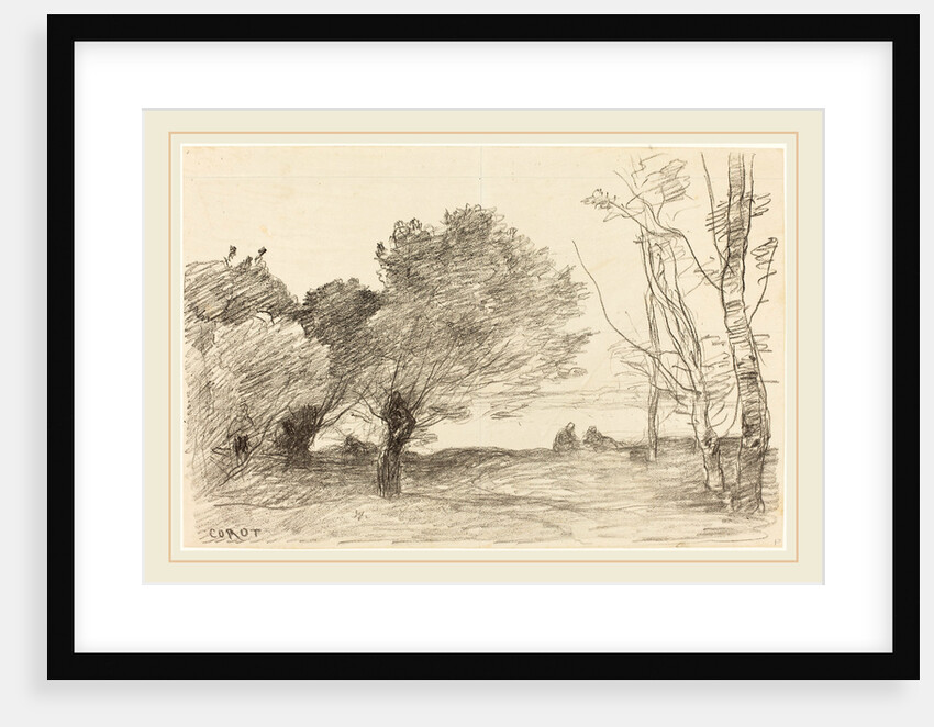 Willows and White Poplars, 1871 by Jean-Baptiste-Camille Corot