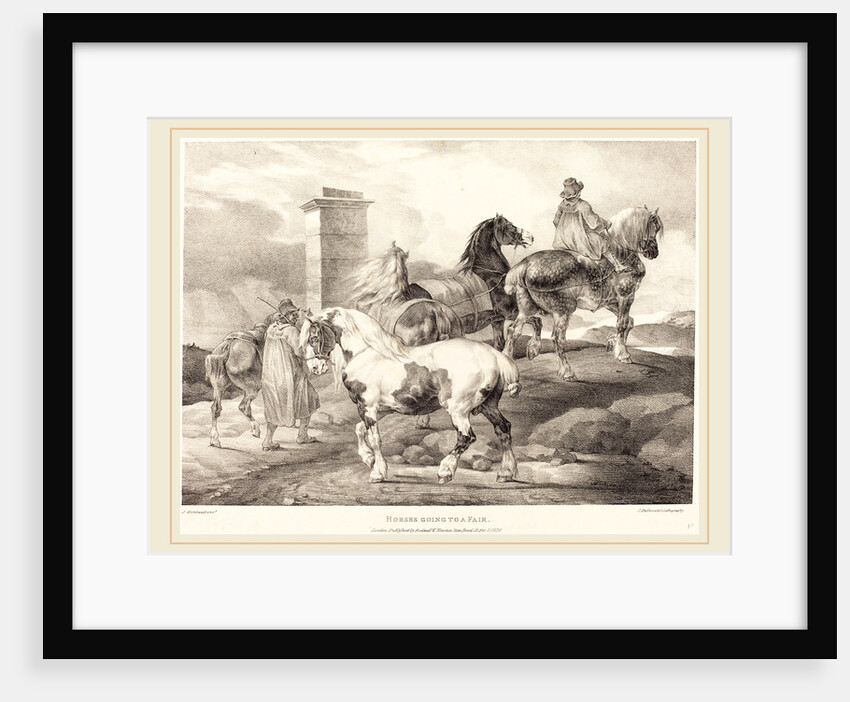 Horses Going to a Fair, 1821 by Anonymous