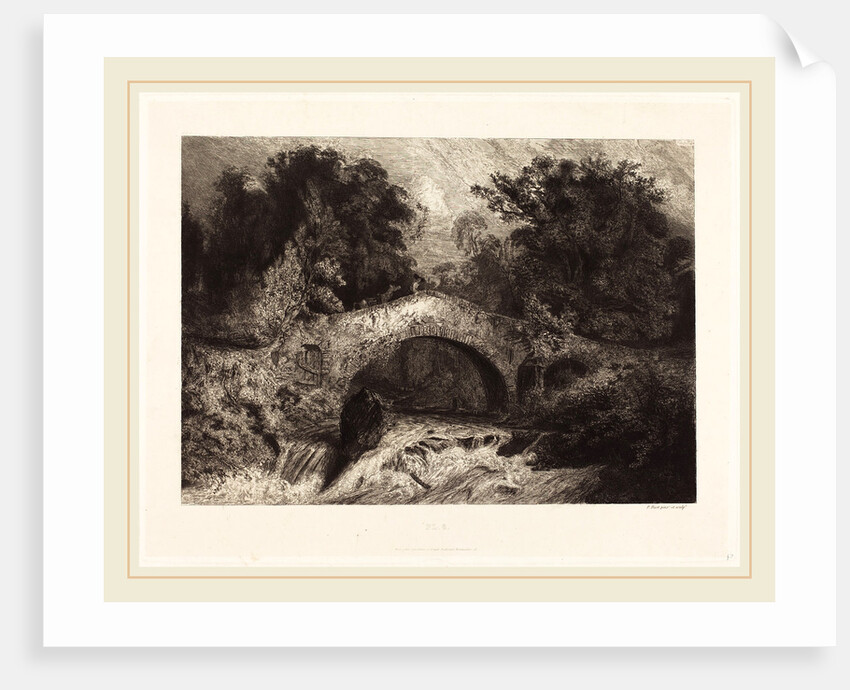 A Bridge in Auvergne, 1834 by Paul Huet