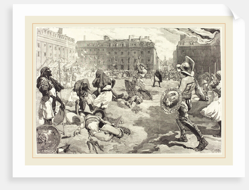 Les Fêtes de Rennes. La grande Cavalcade Romaine by Daniel Vierge