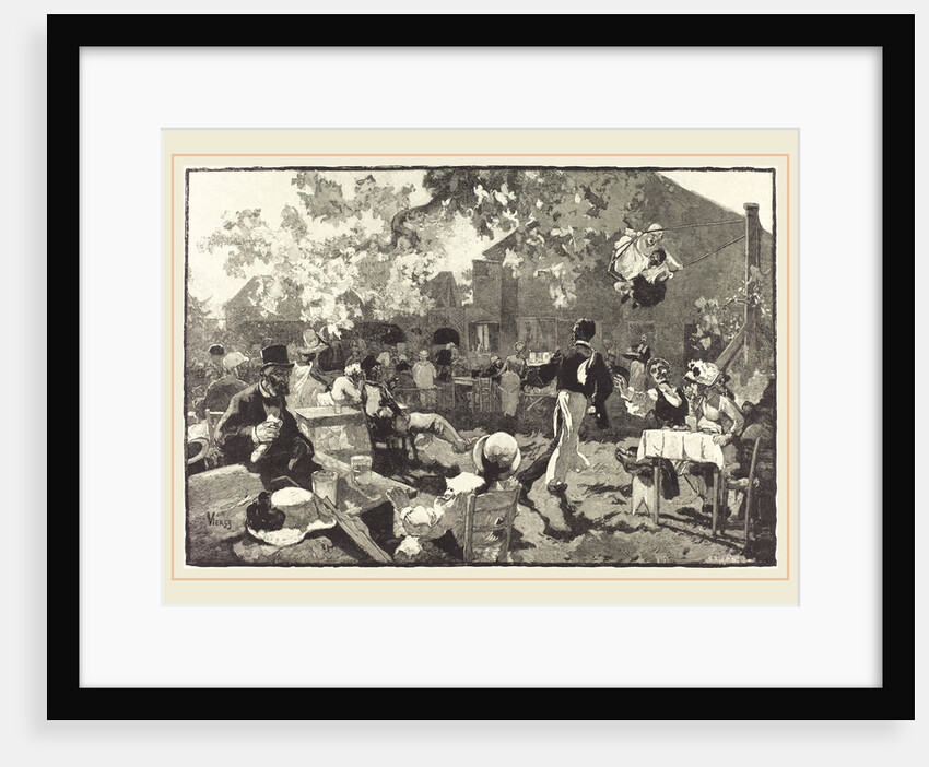 Le Cabaret du Coq de Bruyère au Bois de Meudon, 1888 by Auguste Lepère