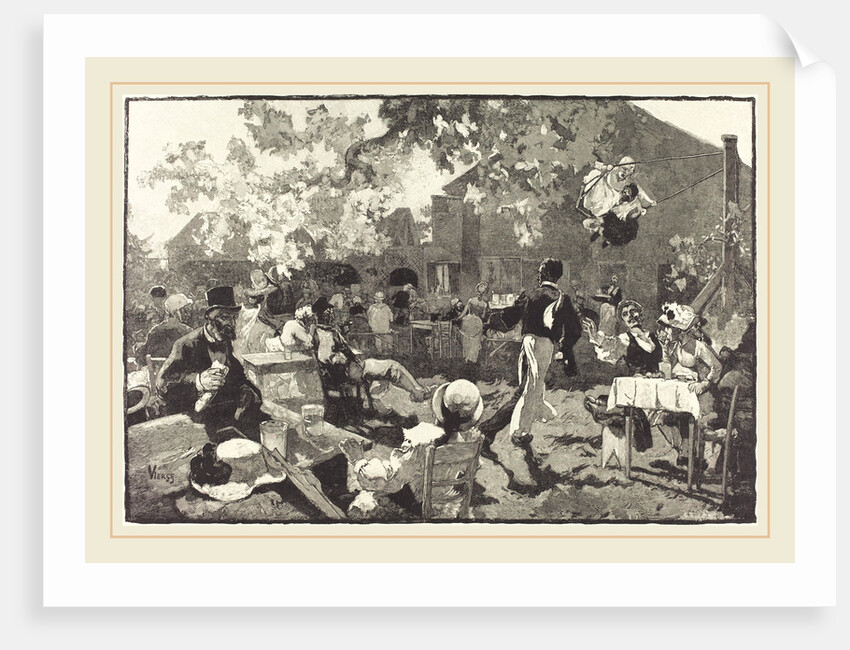 Le Cabaret du Coq de Bruyère au Bois de Meudon, 1888 by Auguste Lepère