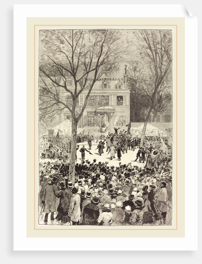 Manifestation populaire du 27 Février pour fêter le 80 année de Victor Hugo, 1881 by Daniel Vierge