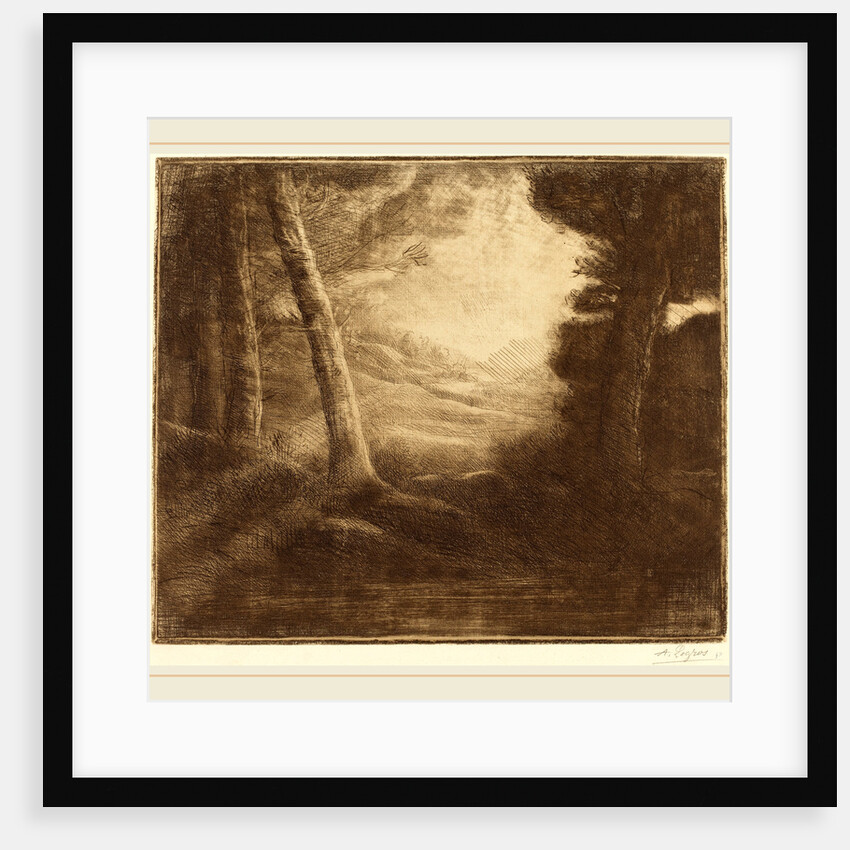 Water's Edge by Morning Light by Alphonse Legros