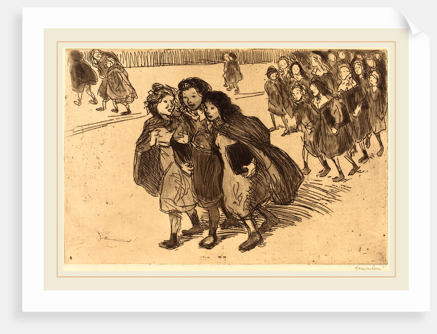 Girls Coming from School by Théophile Alexandre Steinlen