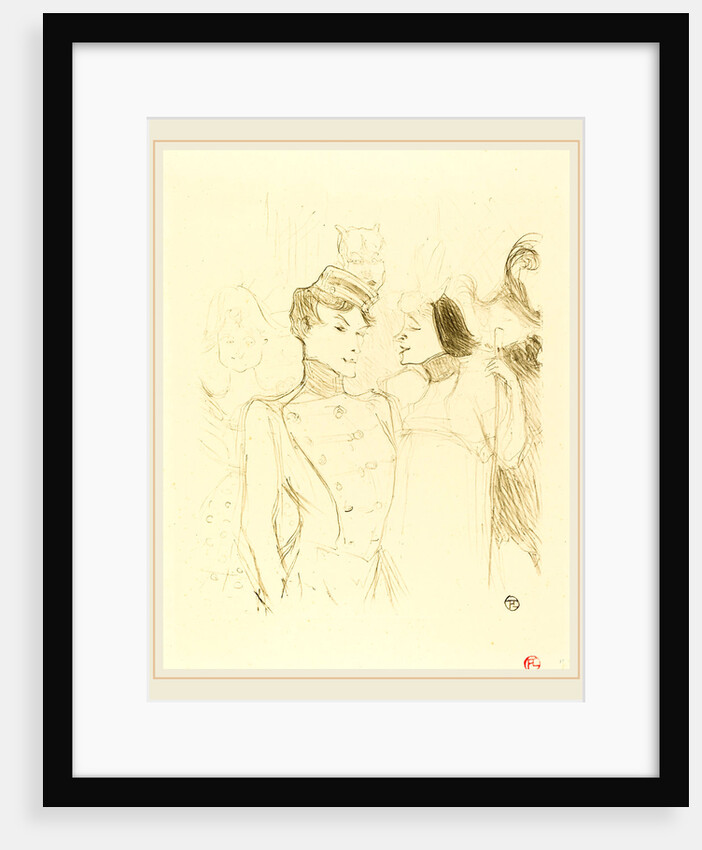 Lender and Lavalliere, 1895 by Henri de Toulouse-Lautrec